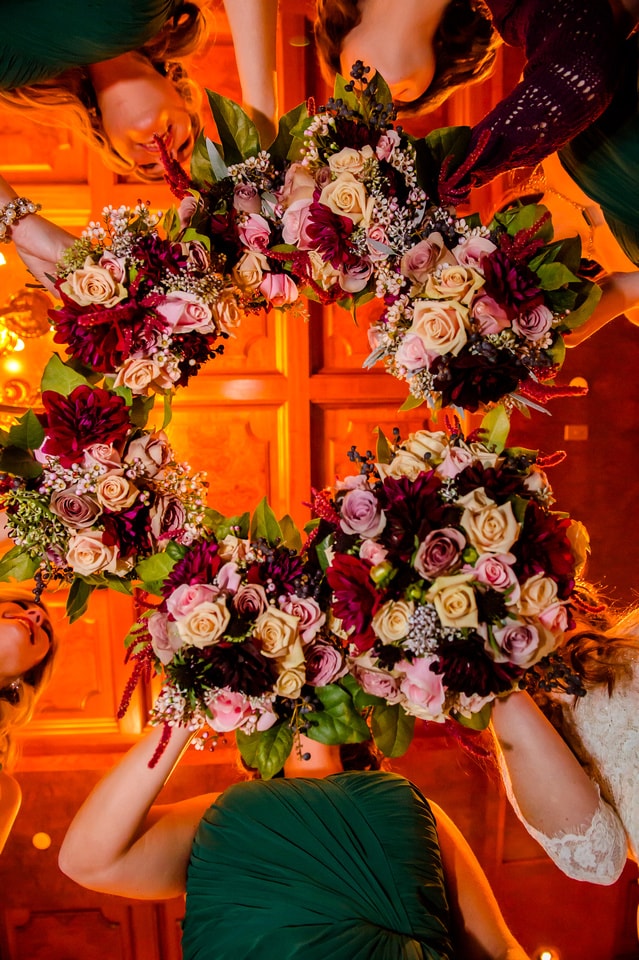 Colorful floral bouquet with vibrant blooms